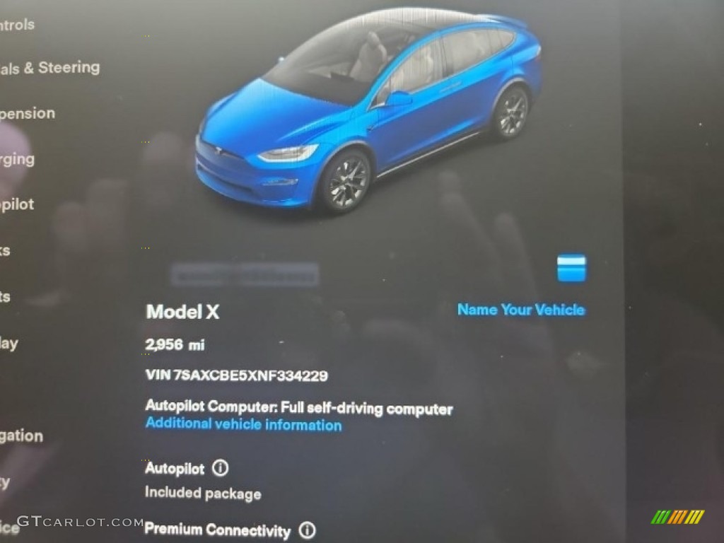 2022 Model X  - Deep Blue Metallic / Cream photo #11