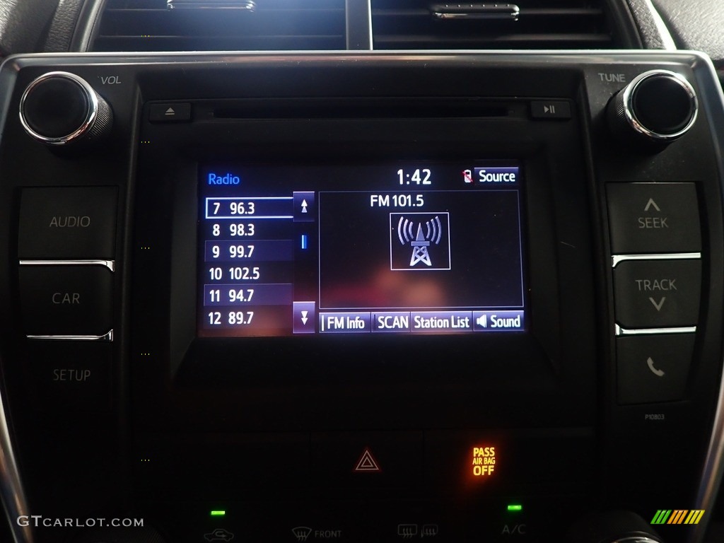 2015 Camry SE - Ruby Flare Pearl / Black photo #2