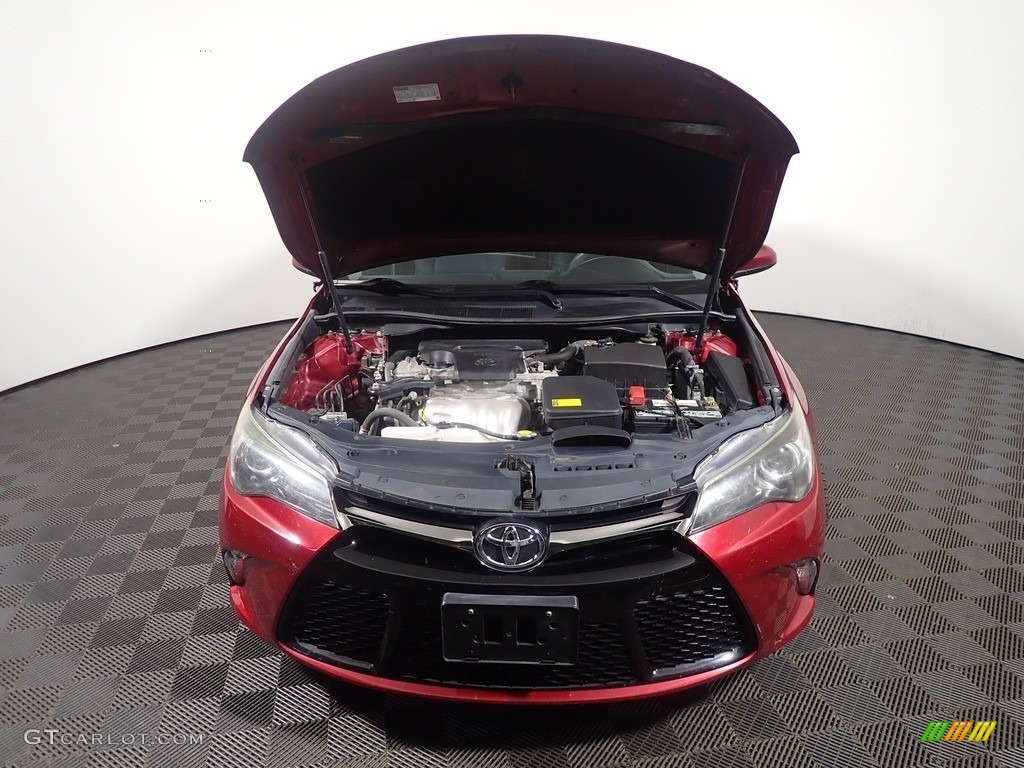 2015 Camry SE - Ruby Flare Pearl / Black photo #6