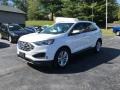 2020 Oxford White Ford Edge SEL  photo #2