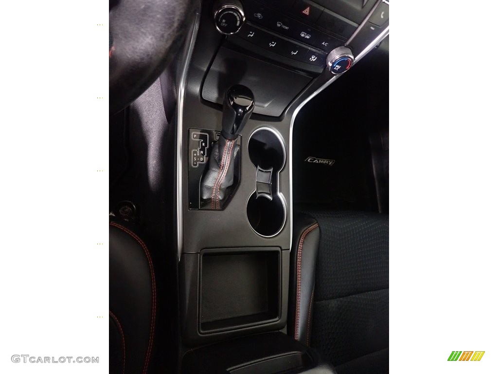 2015 Camry SE - Ruby Flare Pearl / Black photo #28