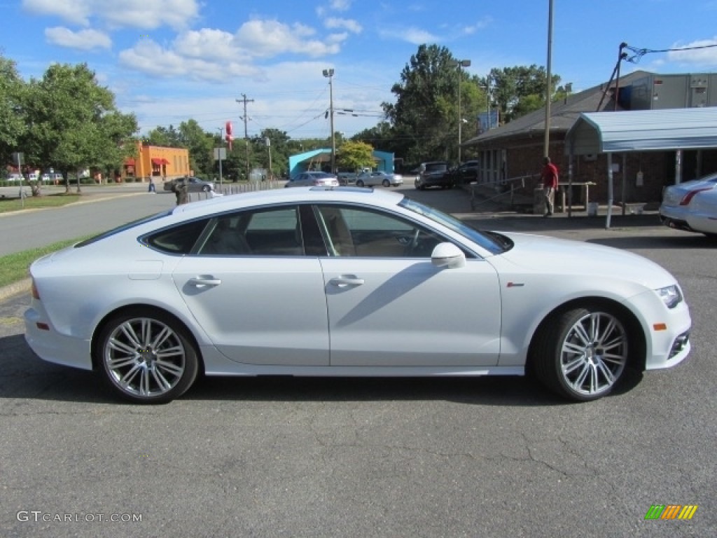 2014 A7 3.0T quattro Prestige - Glacier White Metallic / Velvet Beige photo #11