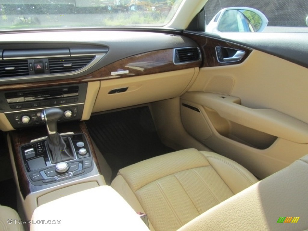 2014 A7 3.0T quattro Prestige - Glacier White Metallic / Velvet Beige photo #14