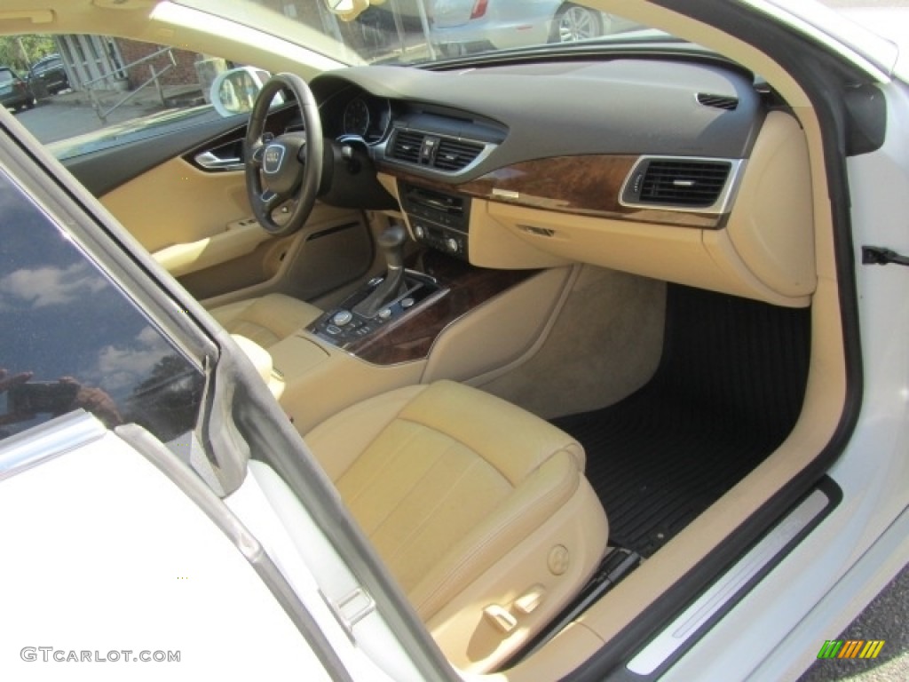 2014 A7 3.0T quattro Prestige - Glacier White Metallic / Velvet Beige photo #21