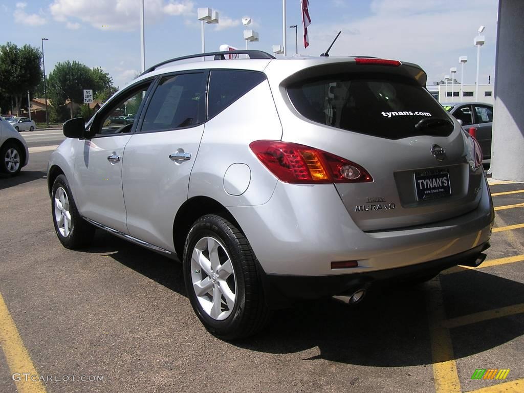 2009 Murano S AWD - Brilliant Silver Metallic / Black photo #4