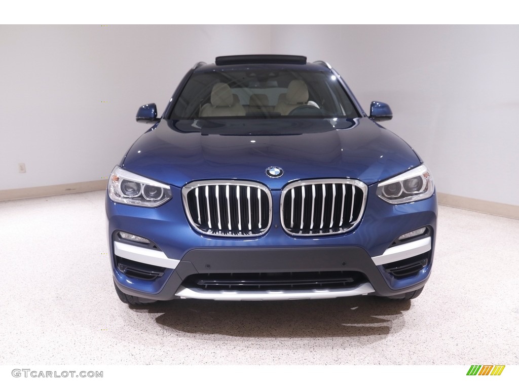 2020 X3 xDrive30i - Phytonic Blue Metallic / Canberra Beige/Black photo #2