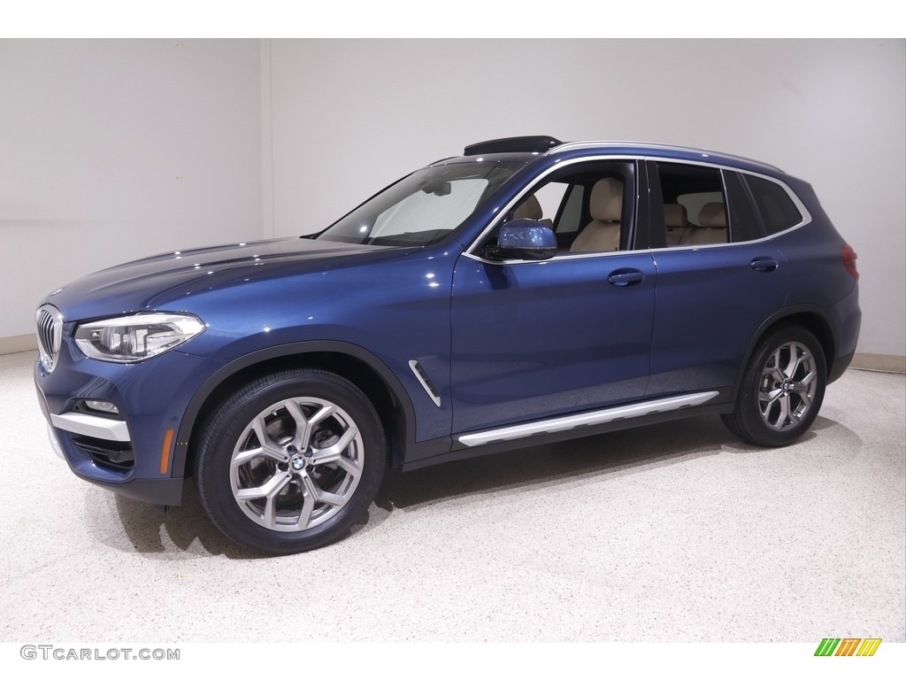 2020 X3 xDrive30i - Phytonic Blue Metallic / Canberra Beige/Black photo #3