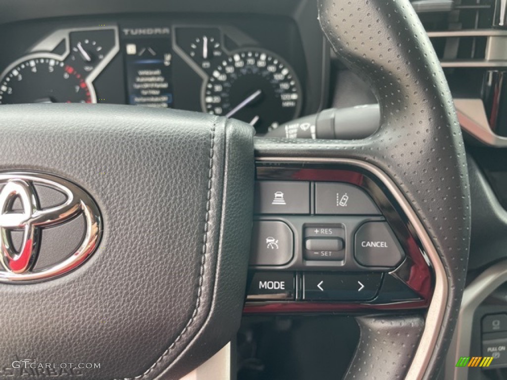 2022 Toyota Tundra SR5 Crew Cab 4x4 Black Steering Wheel Photo #144848187