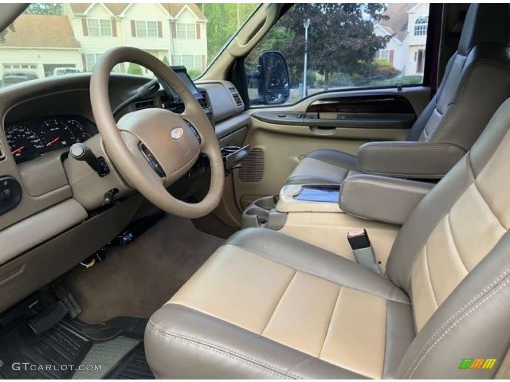 Medium Parchment Interior 2002 Ford Excursion Limited 4x4 Photo #144848369