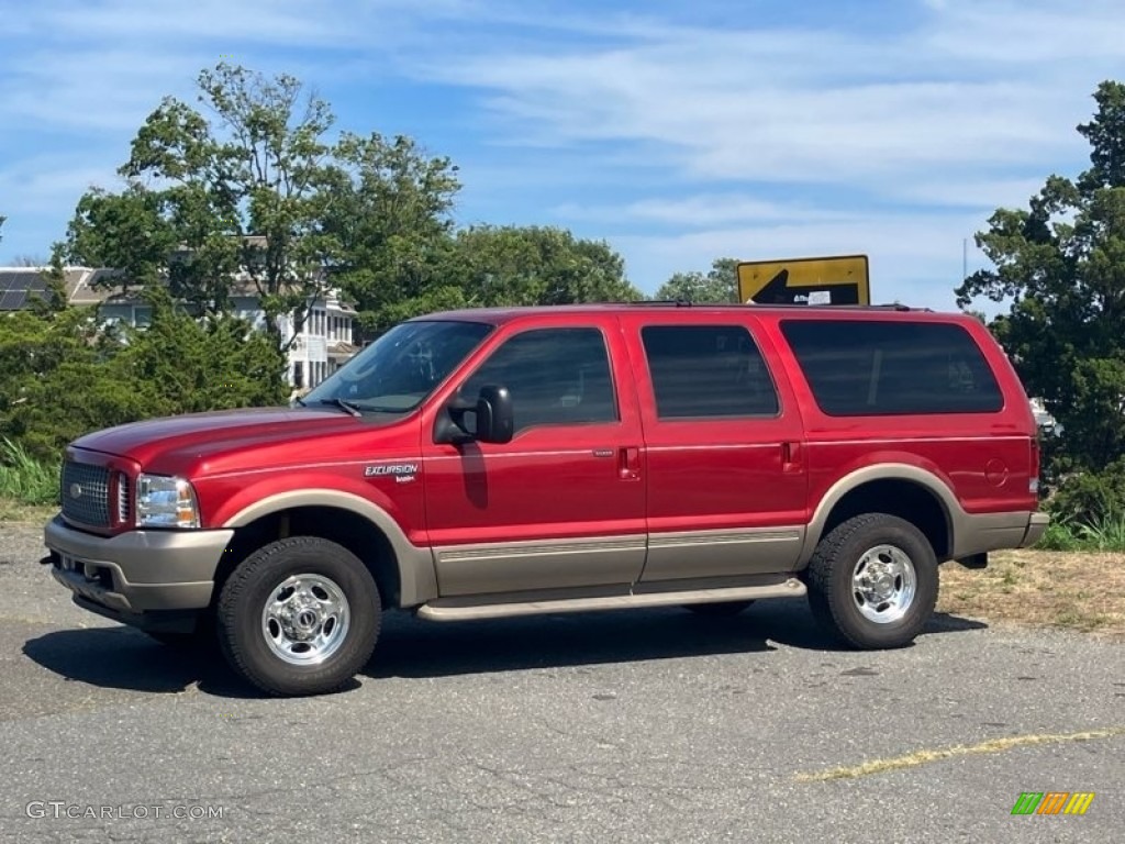 Toreador Red Metallic 2002 Ford Excursion Limited 4x4 Exterior Photo #144848476