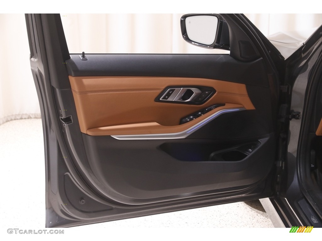 2021 BMW 3 Series 330i xDrive Sedan Cognac Door Panel Photo #144849025