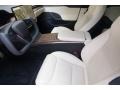 Creme 2022 Tesla Model S AWD Interior Color