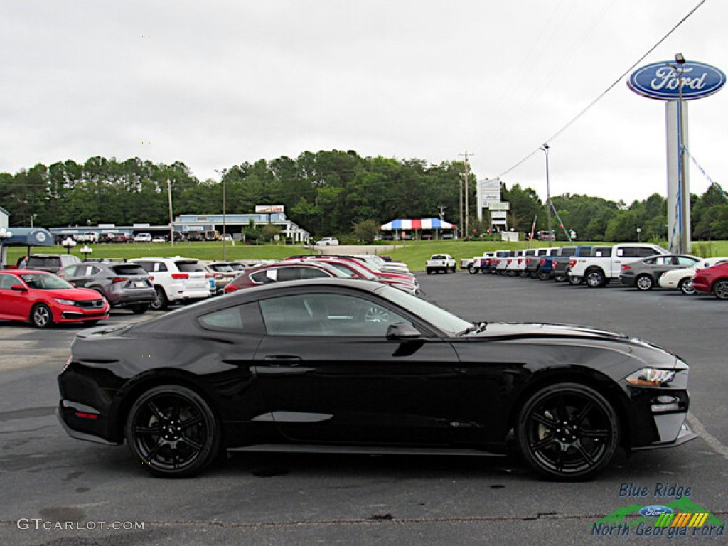 Shadow Black 2020 Ford Mustang EcoBoost Premium Fastback Exterior Photo #144851003