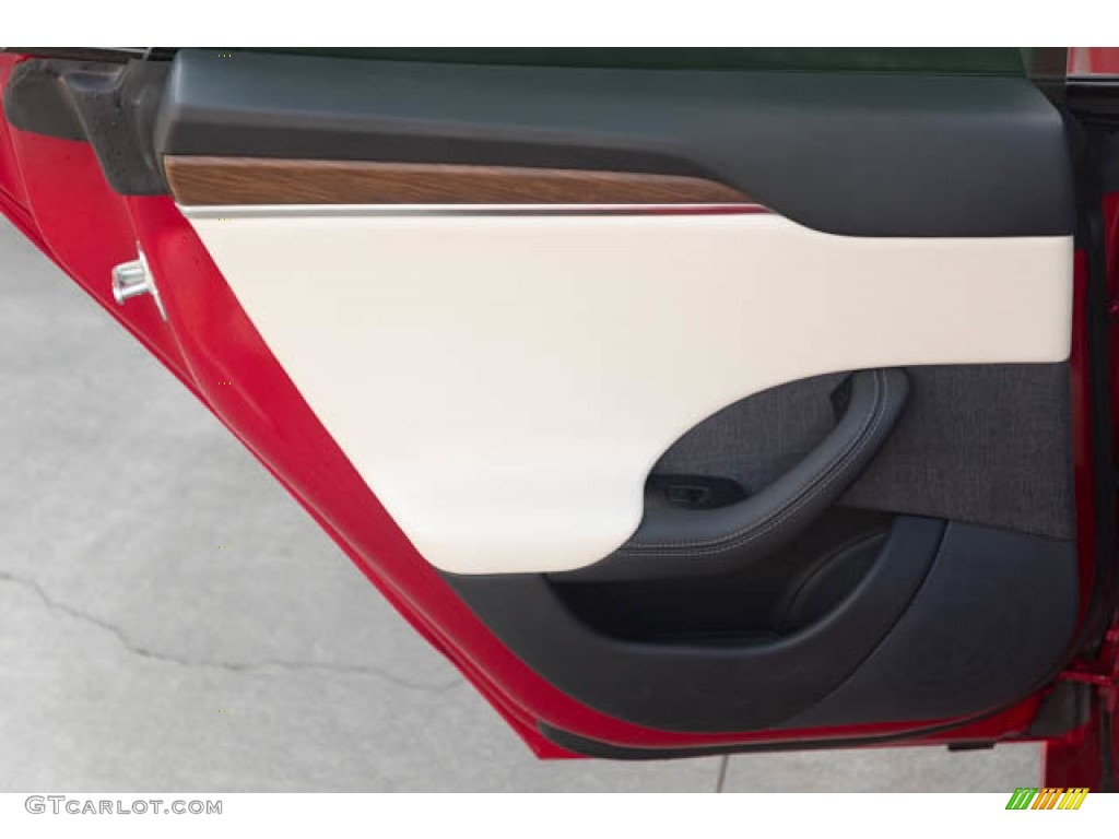 2022 Tesla Model S AWD Creme Door Panel Photo #144851258