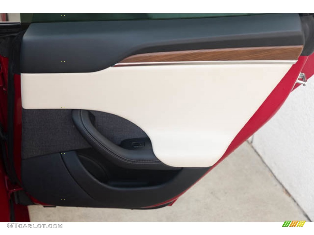 2022 Tesla Model S AWD Creme Door Panel Photo #144851264