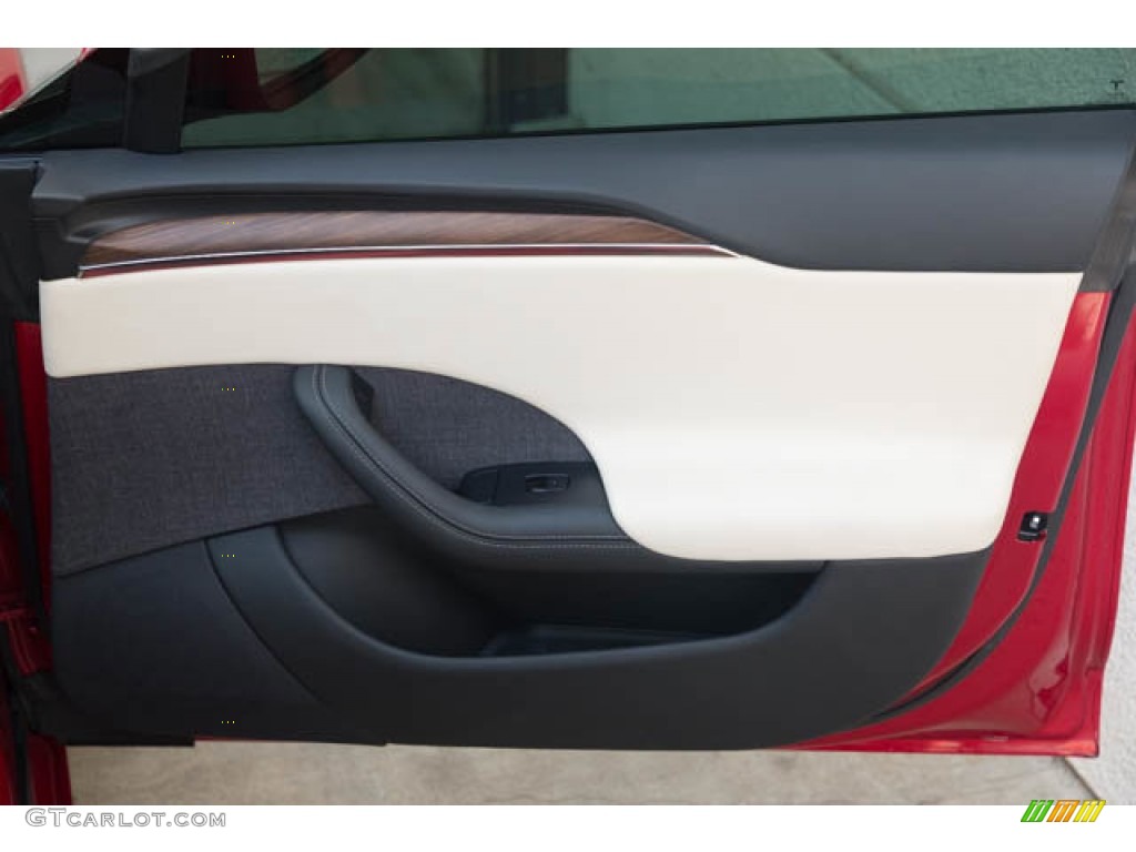 2022 Model S AWD - Red Multi-Coat / Creme photo #34