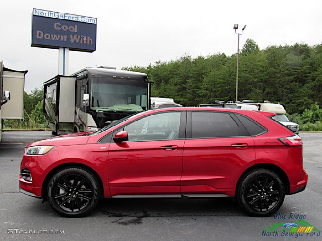 Rapid Red Metallic 2022 Ford Edge ST-Line AWD Exterior Photo #144851279