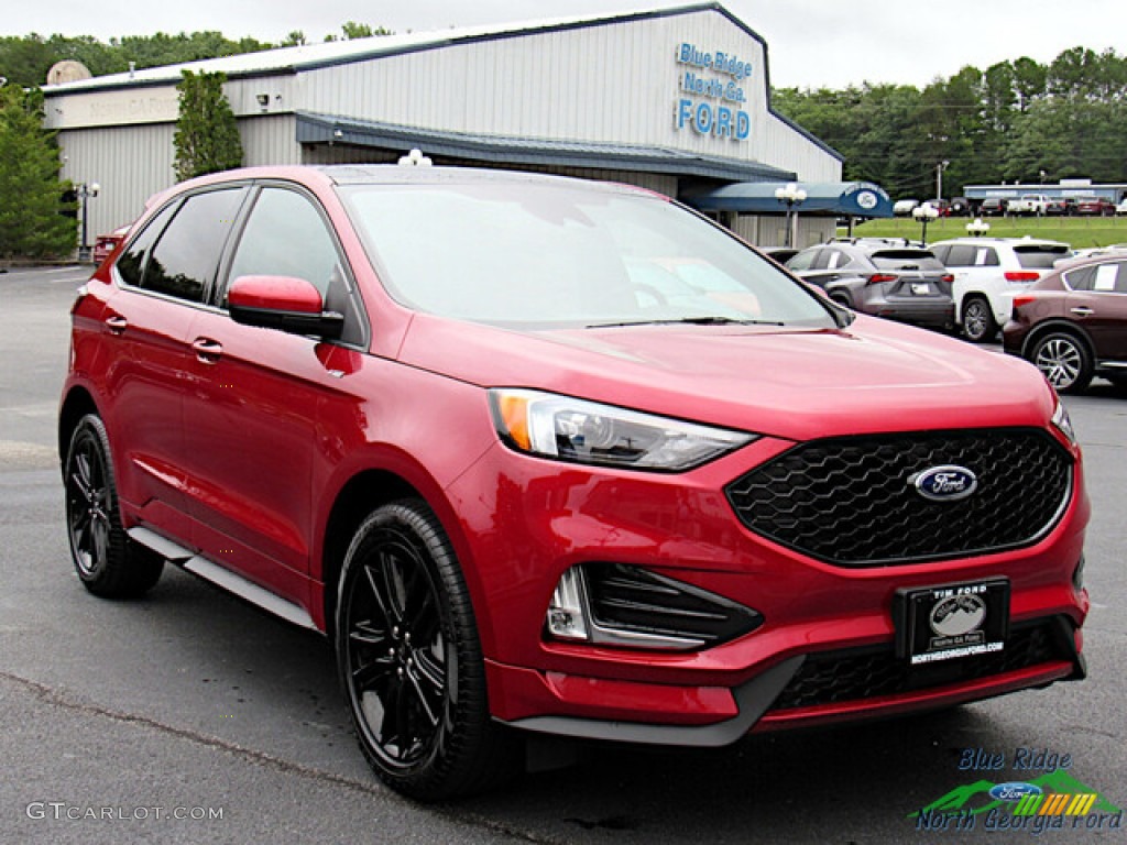 2022 Edge ST-Line AWD - Rapid Red Metallic / Ebony photo #7