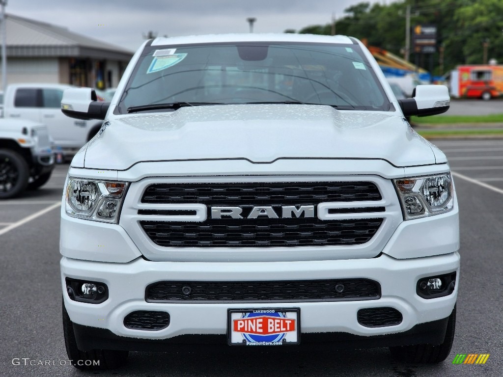 2022 1500 Big Horn Crew Cab 4x4 - Bright White / Black photo #2