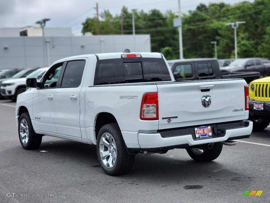 2022 1500 Big Horn Crew Cab 4x4 - Bright White / Black photo #4