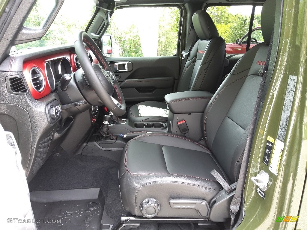 Black Interior 2022 Jeep Gladiator Rubicon 4x4 Photo #144852456
