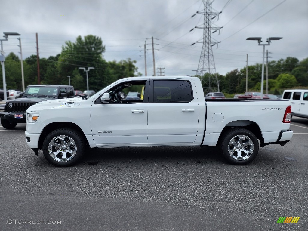 2022 1500 Big Horn Crew Cab 4x4 - Bright White / Black photo #3