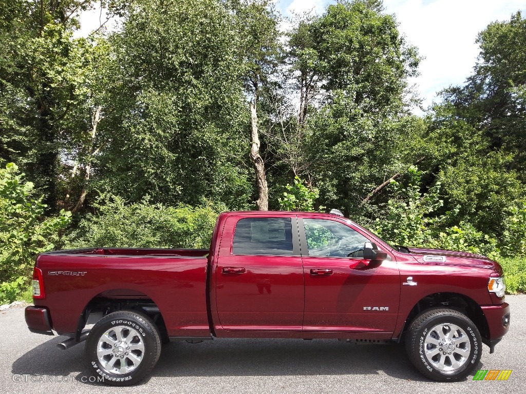Delmonico Red Pearl 2022 Ram 2500 Big Horn Crew Cab 4x4 Exterior Photo #144853152