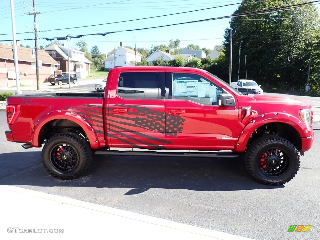Rapid Red Metallic Tinted 2022 Ford F150 Sherrod XLT SuperCrew 4x4 Exterior Photo #144854784