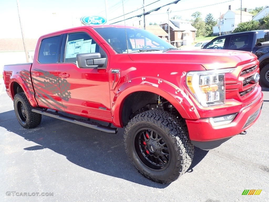 Rapid Red Metallic Tinted 2022 Ford F150 Sherrod XLT SuperCrew 4x4 Exterior Photo #144854815