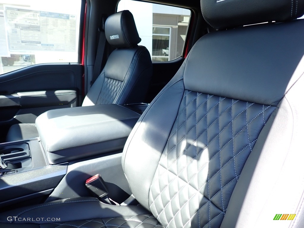 Black Interior 2022 Ford F150 Sherrod XLT SuperCrew 4x4 Photo #144854871