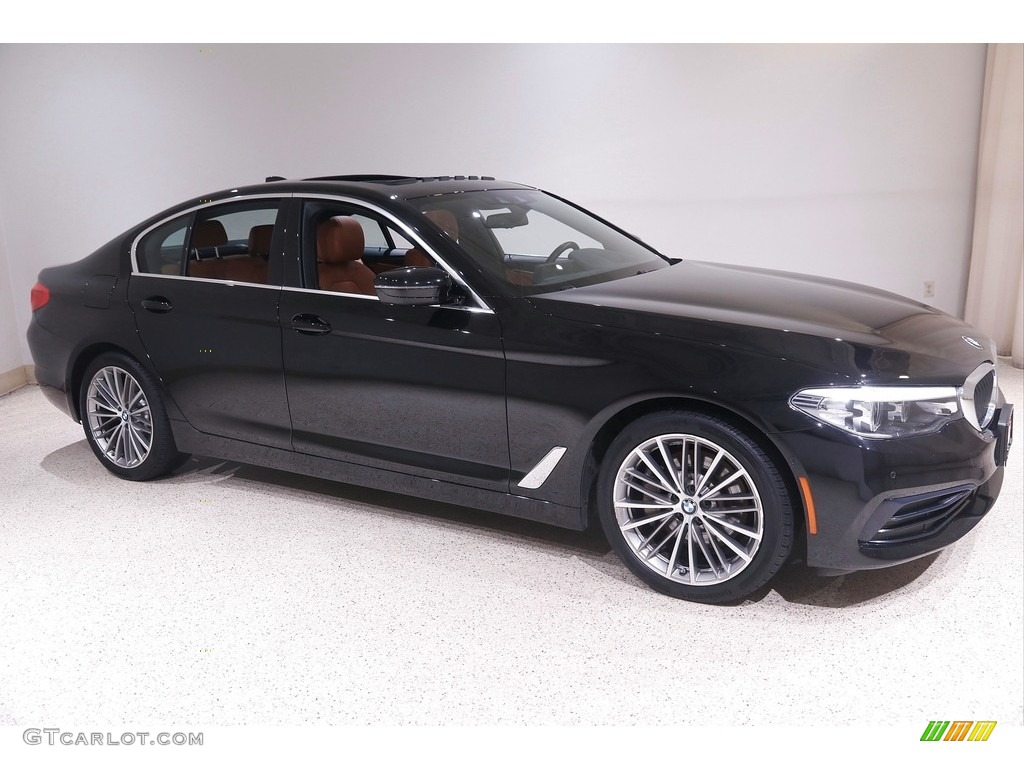 2019 5 Series 530i xDrive Sedan - Jet Black / Cognac photo #1