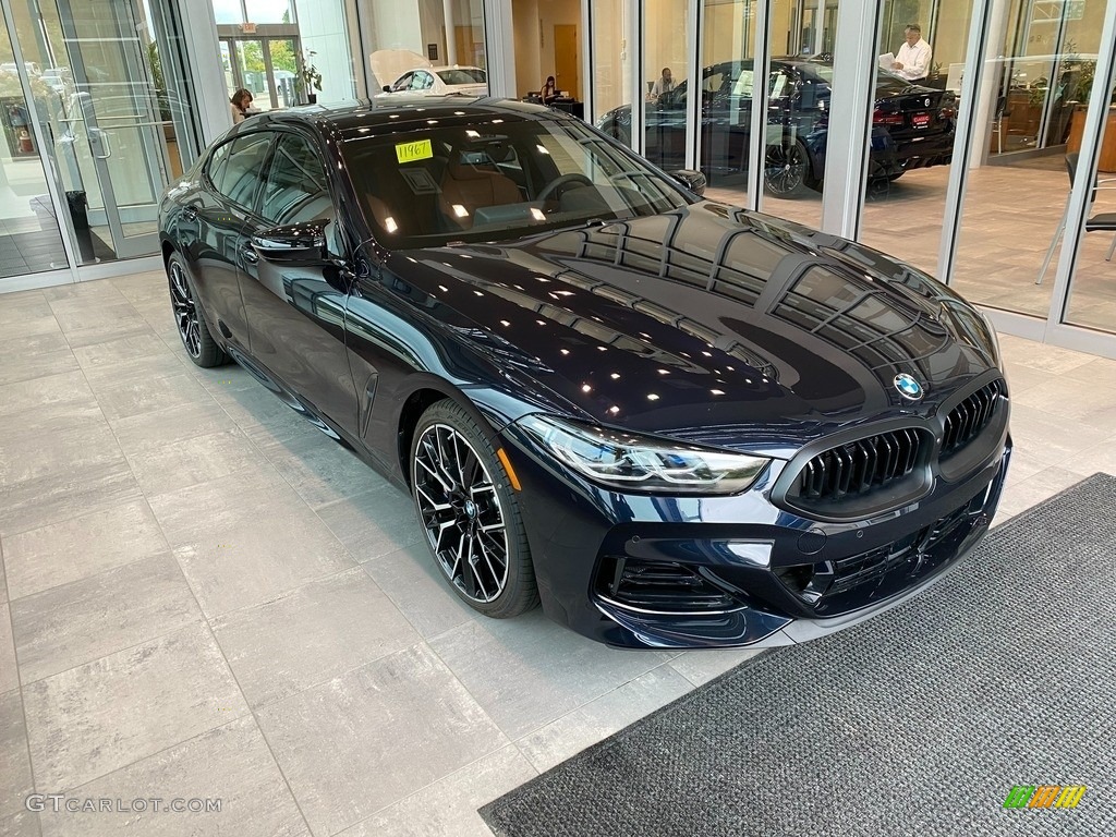 2023 8 Series 850i xDrive Gran Coupe - Carbon Black Metallic / Tartufo/Black photo #1