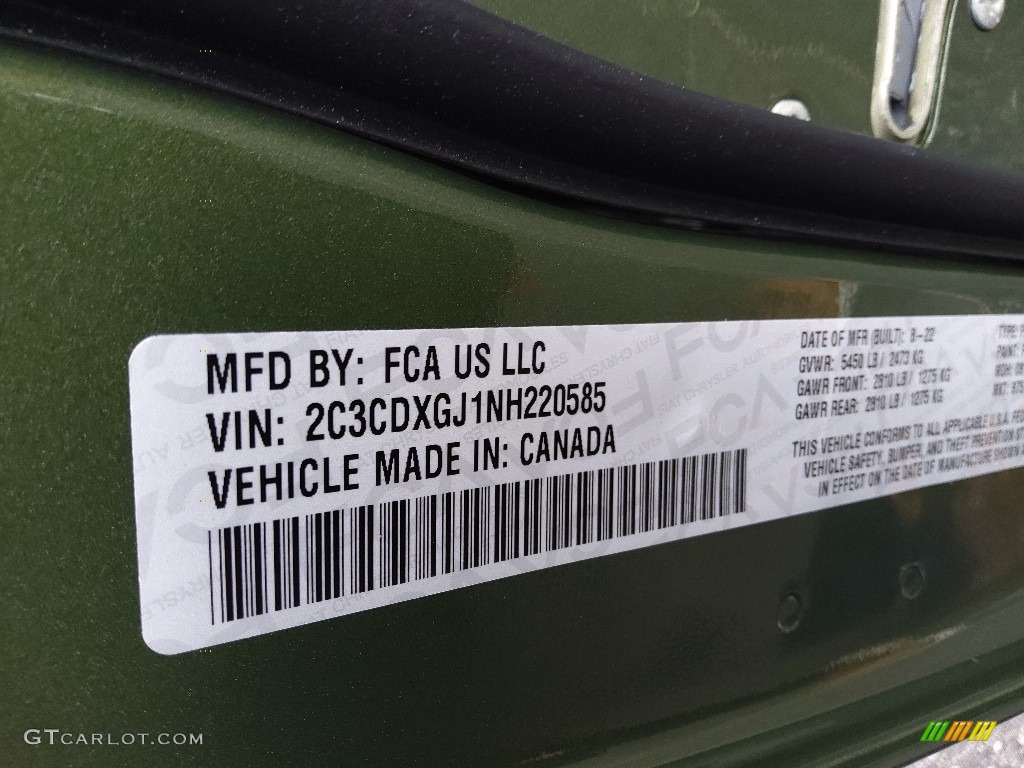 2022 Charger Scat Pack - F8 Green / Black photo #29