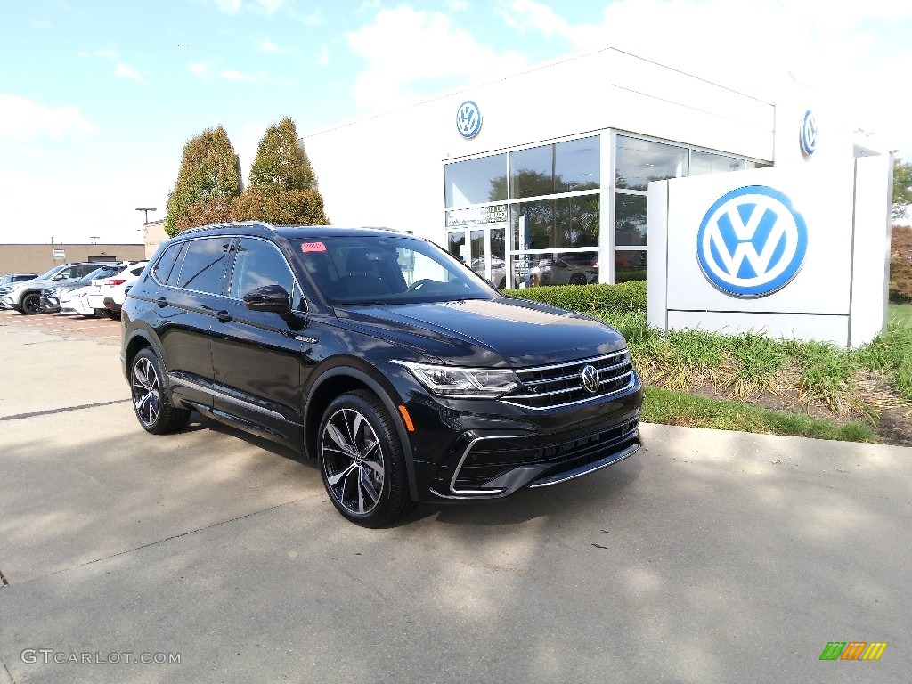 Deep Black Pearl 2022 Volkswagen Tiguan SE R-Line 4Motion Exterior Photo #144856947