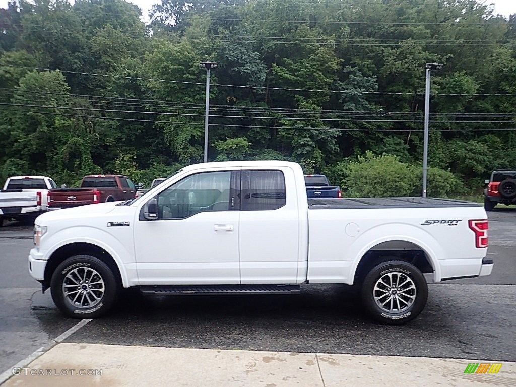 Oxford White 2019 Ford F150 XLT Sport SuperCab 4x4 Exterior Photo #144858690