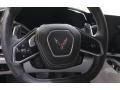 2020 Chevrolet Corvette Jet Black/Sky Cool Gray Interior Steering Wheel Photo