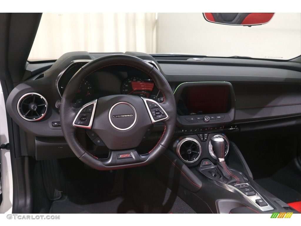 2022 Chevrolet Camaro SS Convertible Jet Black/Red Accents Dashboard Photo #144859158