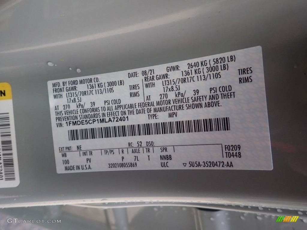 2021 Ford Bronco Wildtrak 4x4 2-Door Color Code Photos