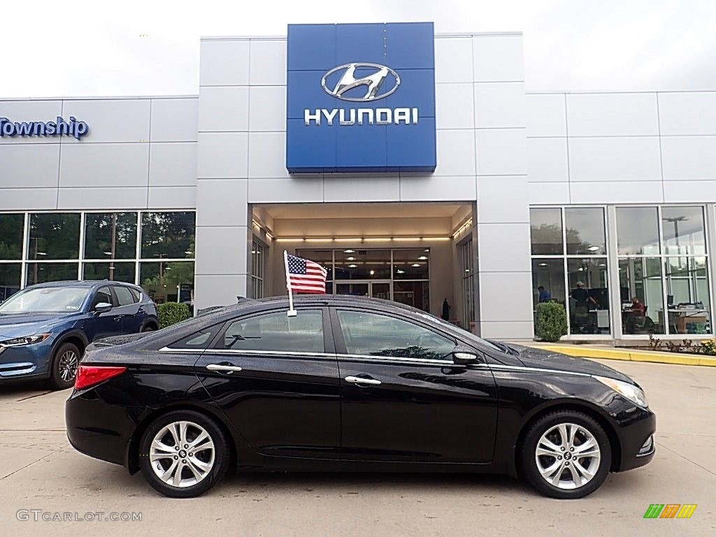 2013 Sonata Limited - Midnight Black / Black photo #1