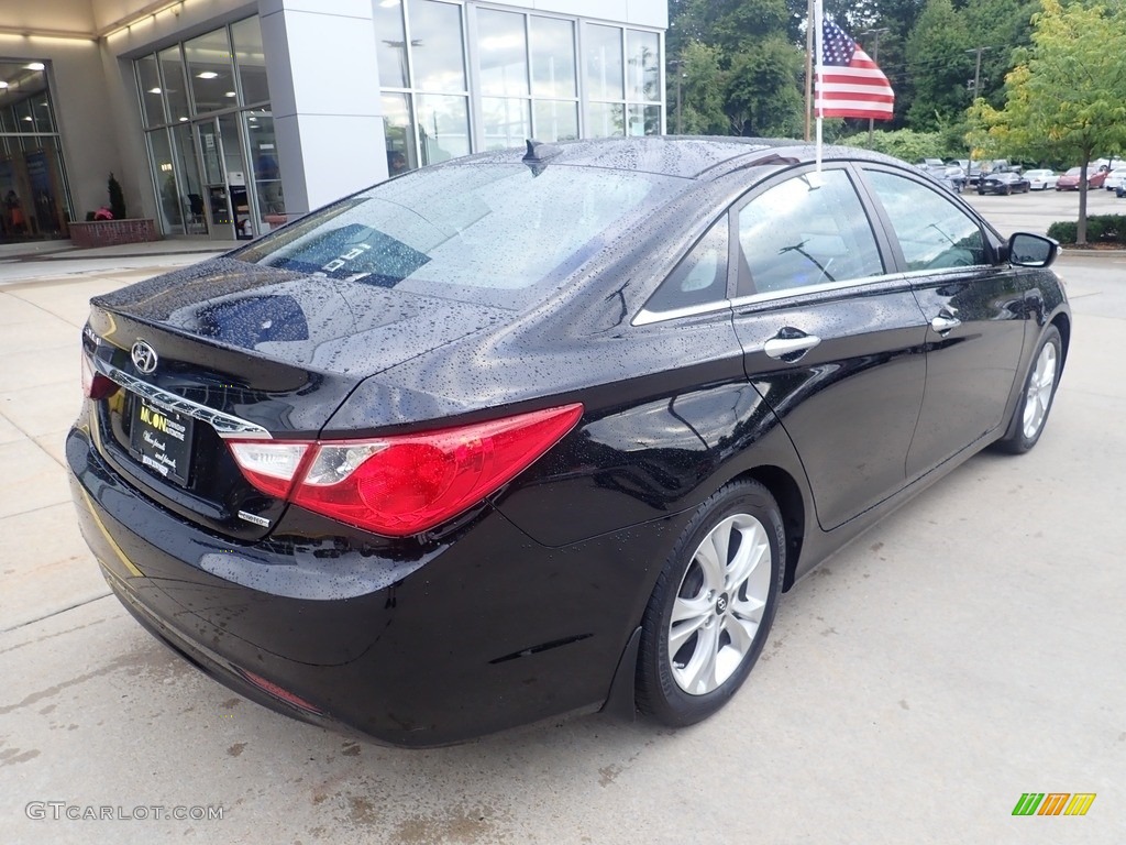 2013 Sonata Limited - Midnight Black / Black photo #2