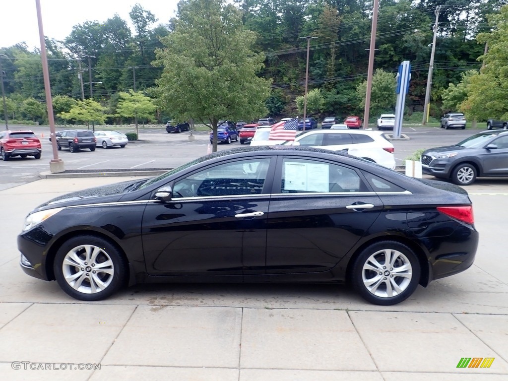 2013 Sonata Limited - Midnight Black / Black photo #5