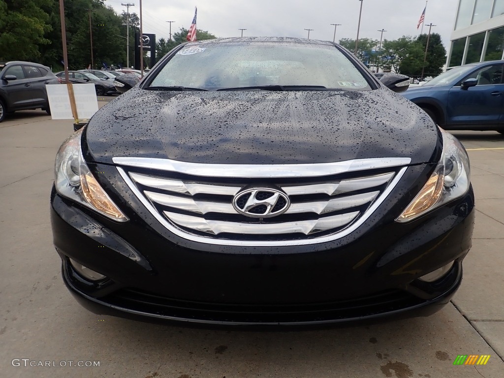 2013 Sonata Limited - Midnight Black / Black photo #7
