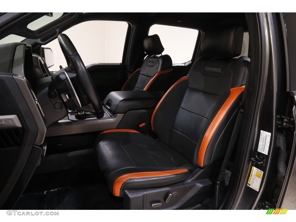 2017 F150 SVT Raptor SuperCrew 4x4 - Magnetic / Raptor Black/Orange Accent photo #6