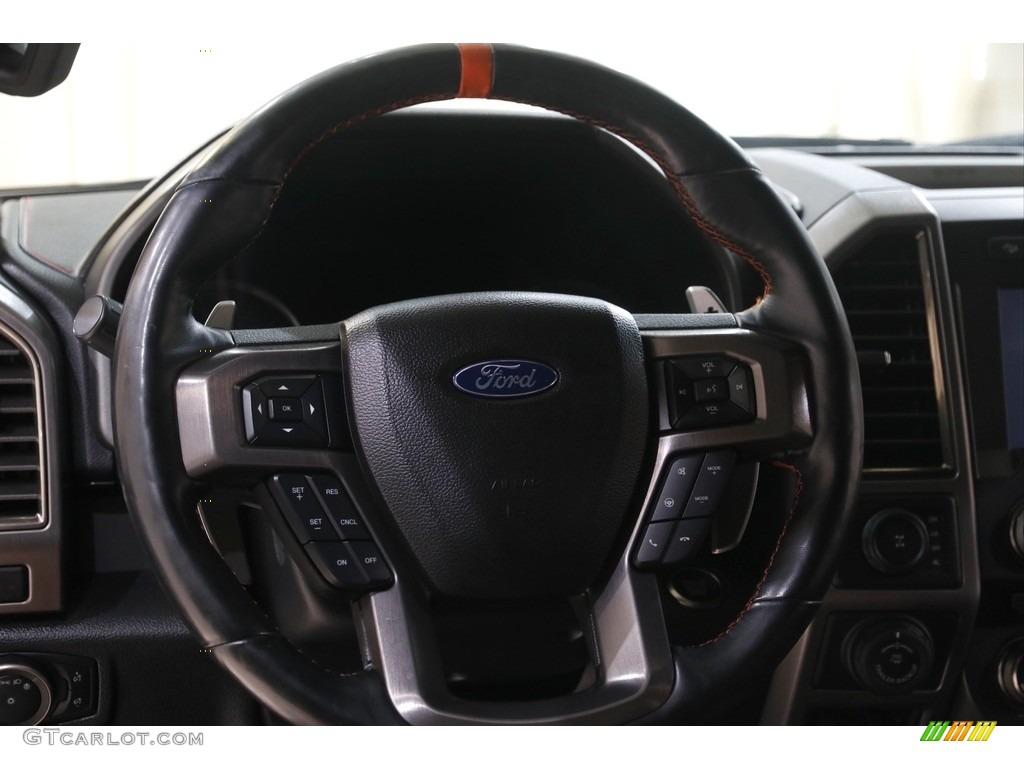 2017 F150 SVT Raptor SuperCrew 4x4 - Magnetic / Raptor Black/Orange Accent photo #8