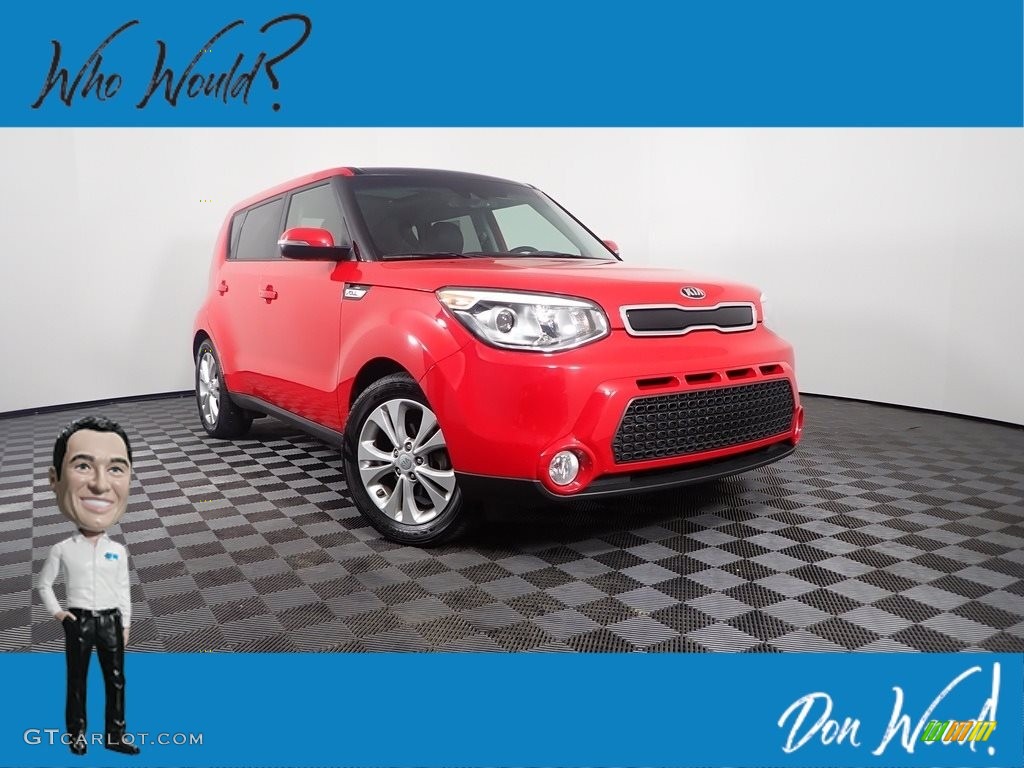 Inferno Red Kia Soul