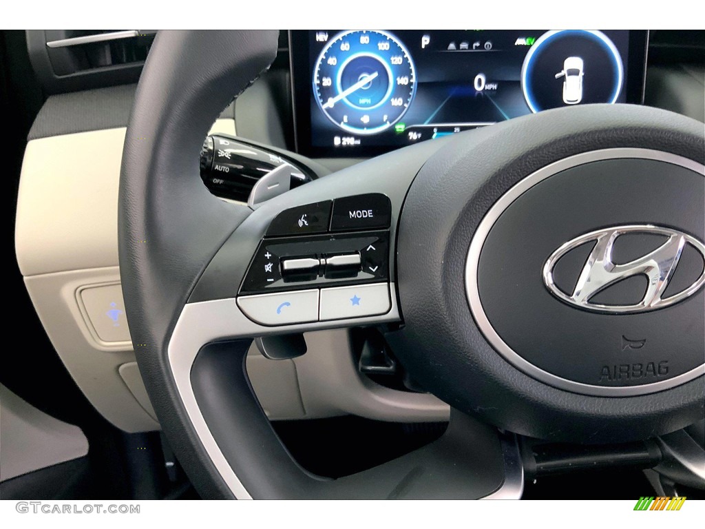 2022 Hyundai Tucson Plug-In Hybrid AWD Gray Steering Wheel Photo #144861730