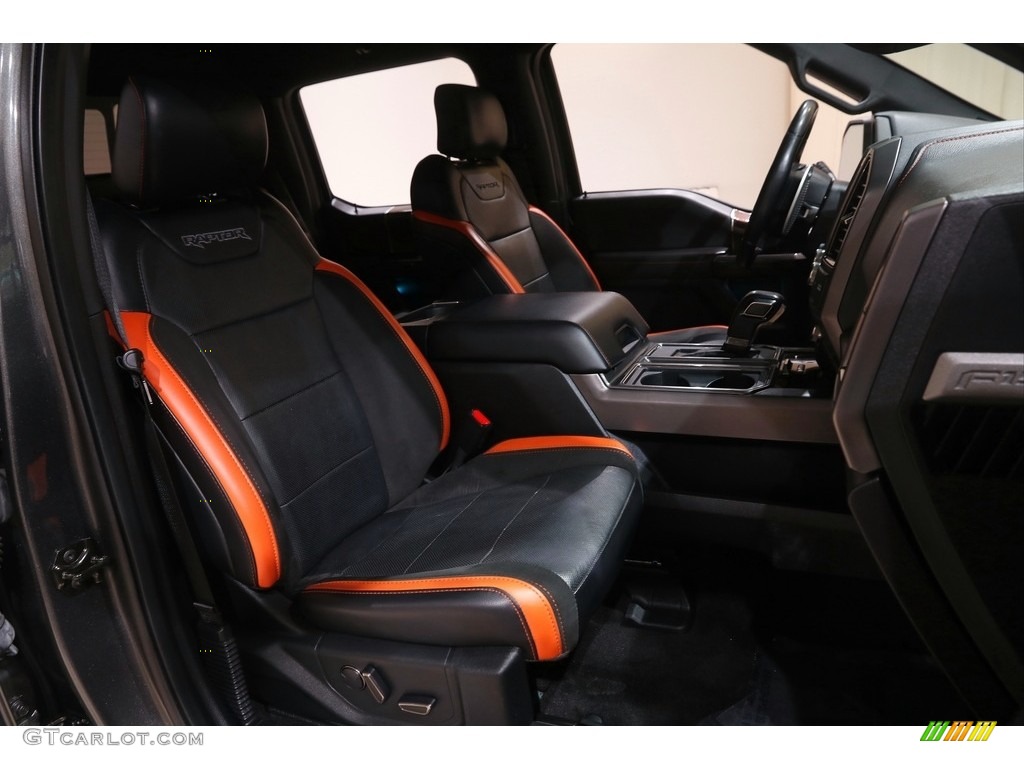 2017 F150 SVT Raptor SuperCrew 4x4 - Magnetic / Raptor Black/Orange Accent photo #20