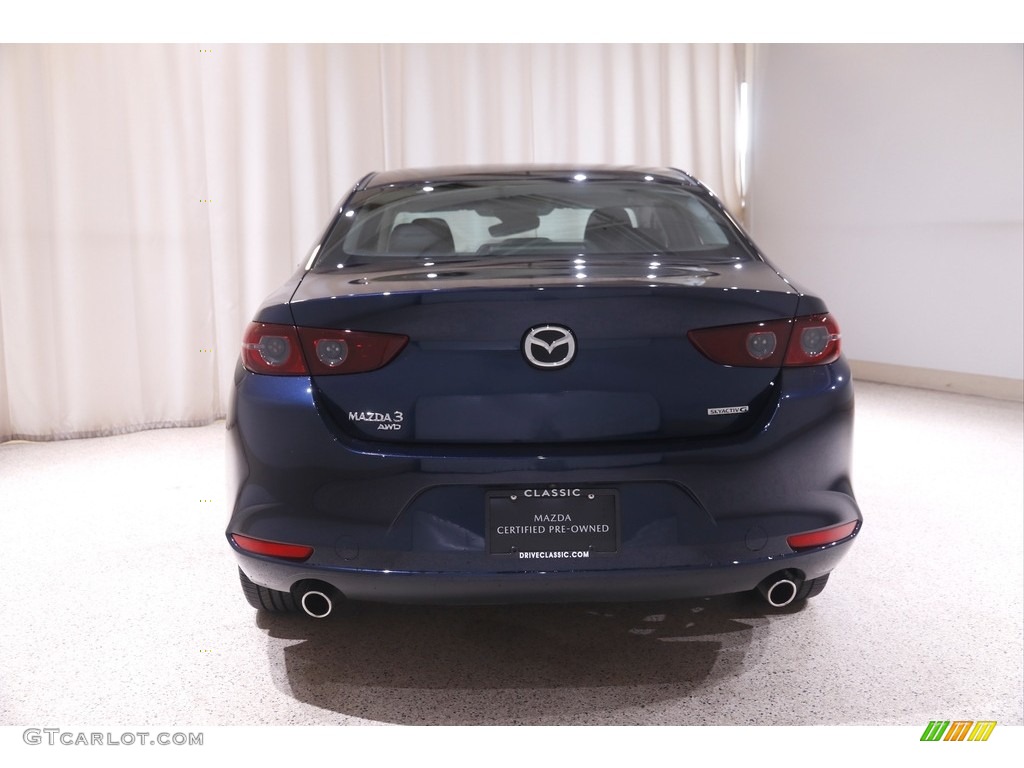 2021 Mazda3 Select Sedan AWD - Deep Crystal Blue Mica / Black photo #17