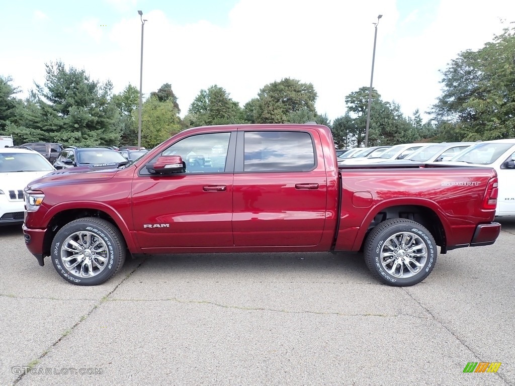 Delmonico Red Pearl 2022 Ram 1500 Laramie Crew Cab 4x4 Exterior Photo #144863197