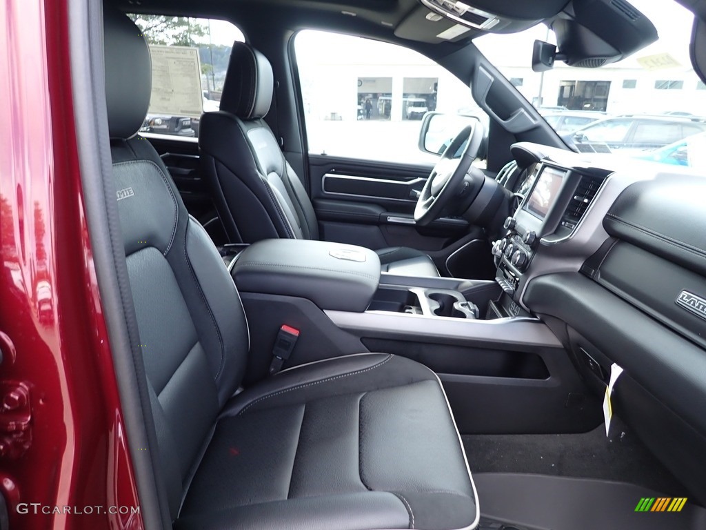 Black Interior 2022 Ram 1500 Laramie Crew Cab 4x4 Photo #144863410